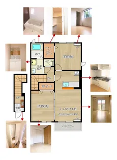 ラ・カーザ・ドルチェ・III棟【2階】の間取り