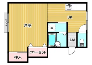 ハイツブルースカイ【1階】の間取り