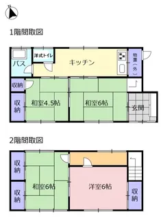 静岡県磐田市二之宮【一戸建】の間取り