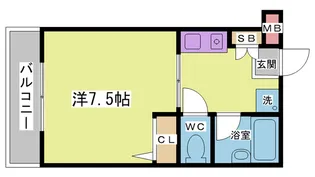 中尾ハイツ【1階】の間取り