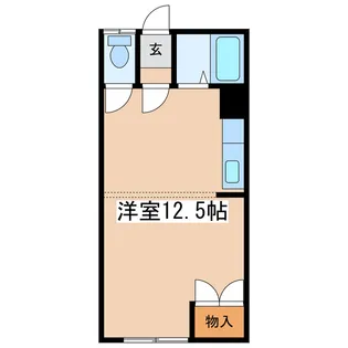 1Rの間取り画像