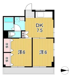 千石ハイツ【3階】の間取り