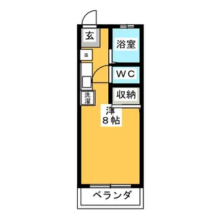 エクセレント笠取【1階】の間取り