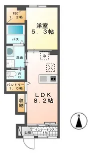 クレストコート清修【1階】の間取り
