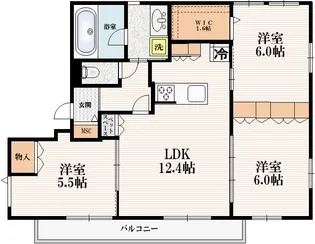 アールスクエア【3階】の間取り