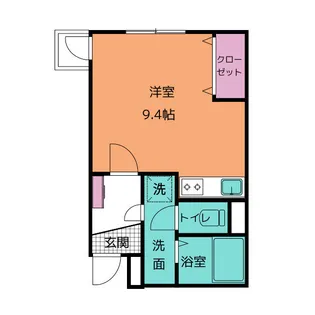 ハピデンス新宿【6階】の間取り