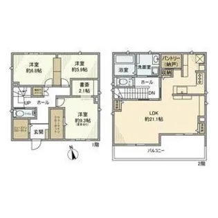愛知県豊田市朝日町4【一戸建】の間取り