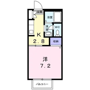 ディアス中塚 B棟【1階】の間取り