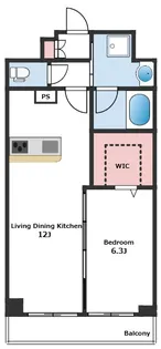 THE ROKUSEI SOUTH【7階】の間取り
