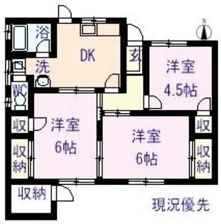 岡山県岡山市南区福浜西町【一戸建】の間取り