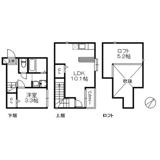 福岡県福岡市東区水谷1【アパート】の間取り