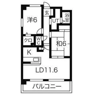 ガーデンイースト荒子【4階】の間取り