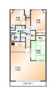 コンフォート銀座【11階】の間取り