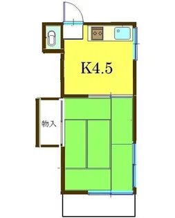 横山荘【2階】の間取り
