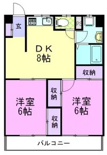 コーポ三鈴【4階】の間取り