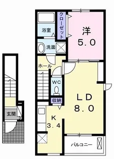 ミルト【2階】の間取り