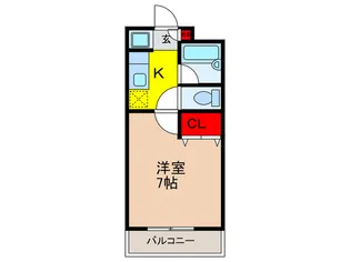 プルミエール曽根東【2階】の間取り