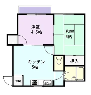 野田コーポA【2階】の間取り