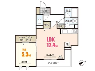 タウン祇園【2階】の間取り