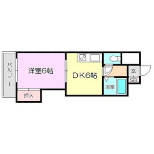 上新庄グランドハイツ北【7階】の間取り