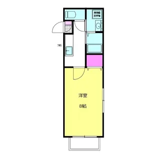 Cジャスティス西台【2階】の間取り