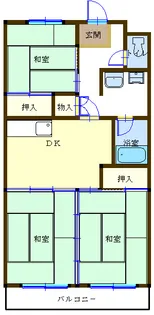 白鳥ハイツ【3階】の間取り