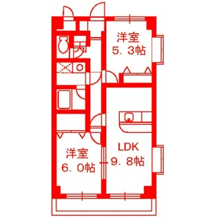 ヴァンベールS【1階】の間取り