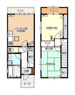 ファイン西荒屋C棟【2階】の間取り