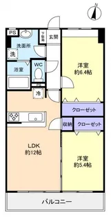 アーペブローネ上志津【2階】の間取り