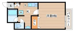 アスコット西多賀【1階】の間取り