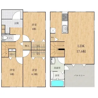 埼玉県深谷市緑ケ丘【一戸建】の間取り
