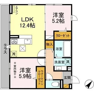 ソラーレ【1階】の間取り