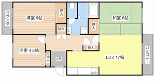 滋賀県守山市浮気町【マンション】の間取り
