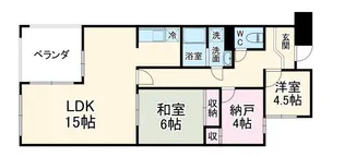 クリーン・ブルー【4階】の間取り