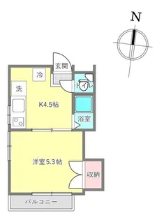 サンライズハイツ【2階】の間取り