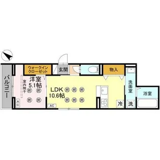 ノーブルラフィネ白幡【2階】の間取り