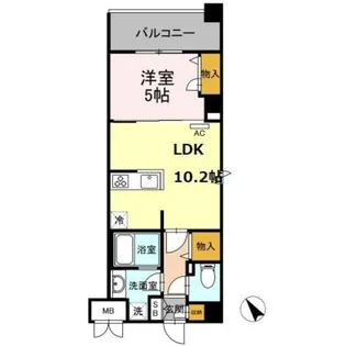 タンドリュクスプレミアム【3階】の間取り