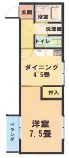 ロイヤルパーシモン【1階】の間取り