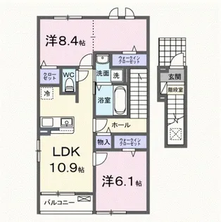 フェリーチェ上林【2階】の間取り