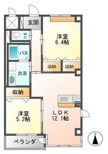 グランドール【2階】の間取り