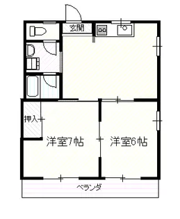 高知県高知市高須新町3【マンション】の間取り