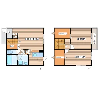 APT Cuore D【1階】の間取り