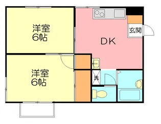神奈川県茅ヶ崎市松が丘1【アパート】の間取り