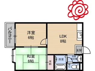 ハイムM&K今津【2階】の間取り