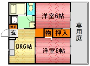 広島県山県郡北広島町有田【アパート】の間取り