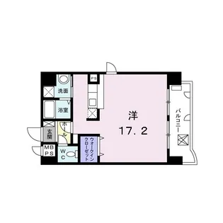 ラ・ペジーブル新町【7階】の間取り