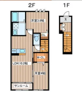 エクセランメゾン【2階】の間取り