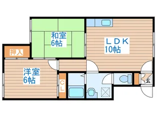コーポ山崎【2階】の間取り