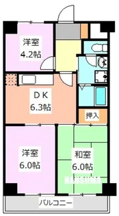 ロジュマン西尾久【5階】の間取り