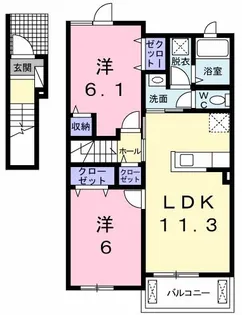ルーチェ【2階】の間取り
